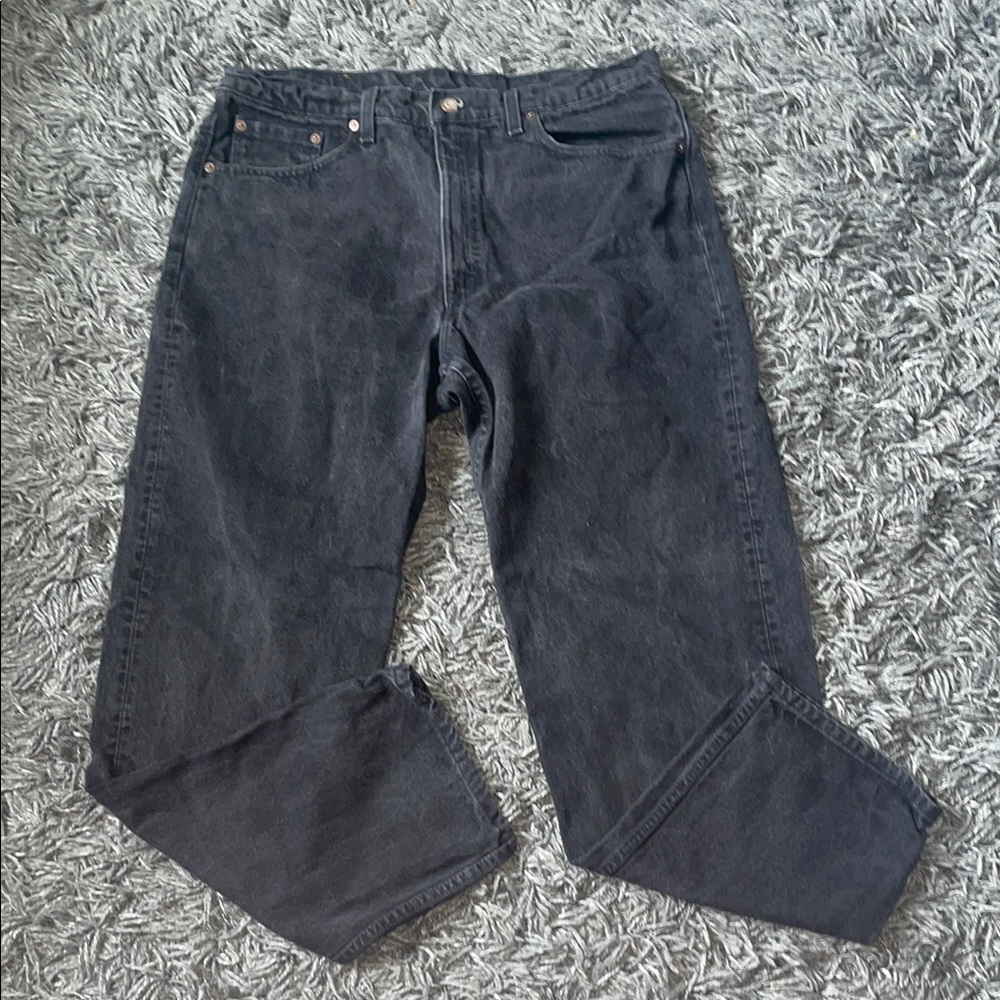 Levi’s 555 Classic Black Denim Jeans 38x32